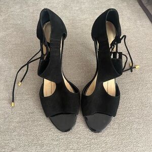Kate spade leather suede heels